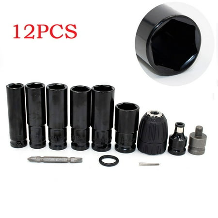BAMILL 12PCS Electric Wrench Screwdriver hex socket head Kits for Impact Drill 14-22mm
BAMILL 12PCS Electric Wrench Screwdriver hex socket head Kits for Impact Drill 14-22mm