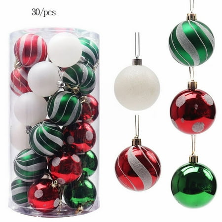 Heiheiup Christmas Ball New Christmas Tree Decorative Pendant Christmas Articles 6CM/30 Barrel Colored Balls Hand Painted Ball Mirror Set
Heiheiup Christmas Ball New Christmas Tree Decorative Pendant Christmas Articles 6CM/30 Barrel Colored Balls Hand Painted Ball Mirror Set
