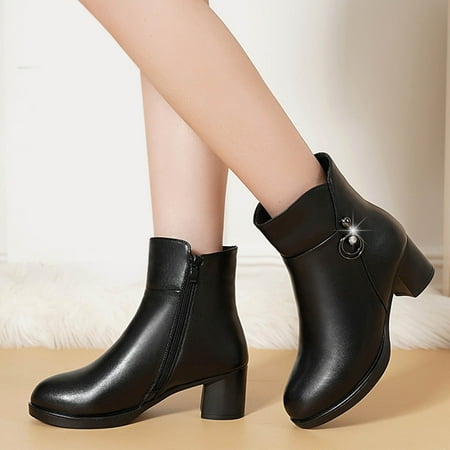 Gubotare Womens Boots Ankle Women s Ankle Boots Thick Heel Low Heeled Booties for Women Black 8
Gubotare Womens Boots Ankle Women s Ankle Boots Thick Heel Low Heeled Booties for Women Black 8