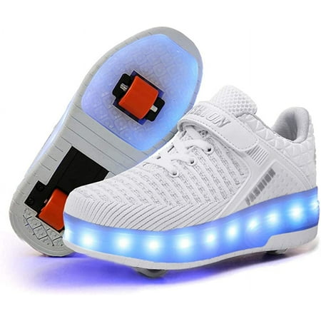 YAZI Kids Roller Shoes Boy Girl Sneakers with Wheels Become Sport Sneaker with Led for Christmas Birthday Children Show Gift
YAZI Kids Roller Shoes Boy Girl Sneakers with Wheels Become Sport Sneaker with Led for Christmas Birthday Children Show Gift