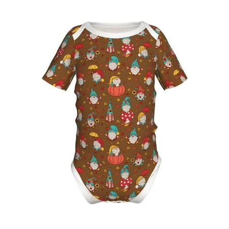 Lukts cute gnome Pumpkin Print Baby Short Sleeve Romper Onesie for Newborn Baby Boys and Girls-6 Months
Lukts cute gnome Pumpkin Print Baby Short Sleeve Romper Onesie for Newborn Baby Boys and Girls-6 Months