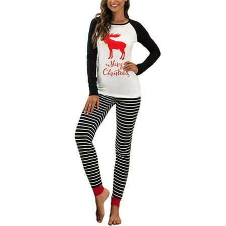 Christmas Autumn And Winter Round Neck Letters Pattern Printing Homewear Sleepwear Two-piece Suit Black 2XL
Christmas Autumn And Winter Round Neck Letters Pattern Printing Homewear Sleepwear Two-piece Suit Black 2XL