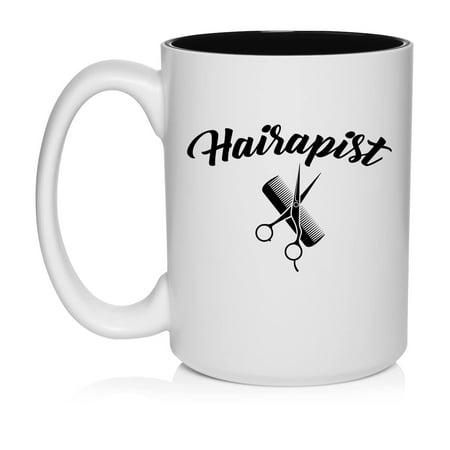 Hairapist Hairdresser Funny Ceramic Coffee Mug Tea Cup Gift for Her Sister Wife Best Friend Coworker Boss Retirement Birthday Cute Beauty Salon Hair Stylist Housewarming (15oz White)
Hairapist Hairdresser Funny Ceramic Coffee Mug Tea Cup Gift for Her Sister Wife Best Friend Coworker Boss Retirement Birthday Cute Beauty Salon Hair Stylist Housewarming (15oz White)