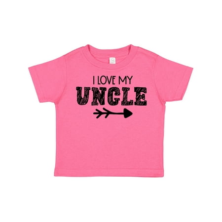 Inktastic I Love My Uncle with Arrow Gift Toddler Boy or Toddler Girl T-Shirt