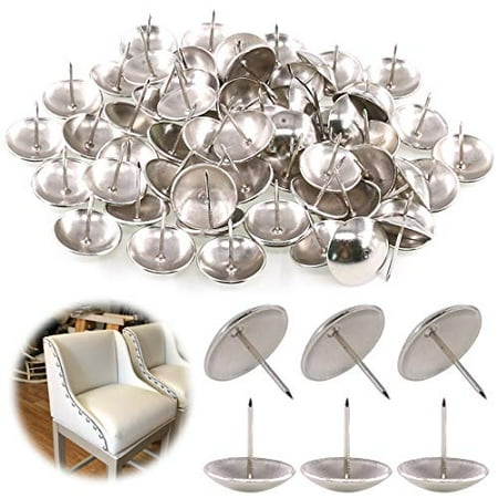 Keadic 60Pcs 1-3/16 (30mm) Antique Upholstery Tacks Furniture Nails Pins Assortment Kit for Upholstered Furniture Cork Board or DIY Projects - Silver
Keadic 60Pcs 1-3/16 (30mm) Antique Upholstery Tacks Furniture Nails Pins Assortment Kit for Upholstered Furniture Cork Board or DIY Projects - Silver