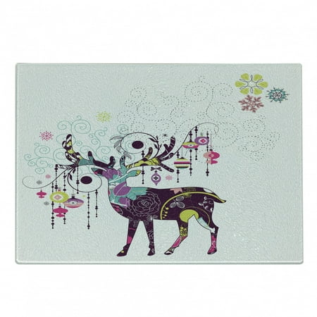 Christmas Cutting Board Reindeer with Ornaments Lanterns and Floral Lines Xmas Feast Theme Image Decorative Tempered Glass Cutting and Serving Board Small Size Multicolor by Ambesonne
Christmas Cutting Board Reindeer with Ornaments Lanterns and Floral Lines Xmas Feast Theme Image Decorative Tempered Glass Cutting and Serving Board Small Size Multicolor by Ambesonne