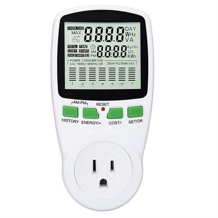 Power Usage Monitor|Smart Home Power Meter|Appliance Electricity Usage Monitor Measure Electricity Consumption Clear Digital Display
Power Usage Monitor|Smart Home Power Meter|Appliance Electricity Usage Monitor Measure Electricity Consumption Clear Digital Display