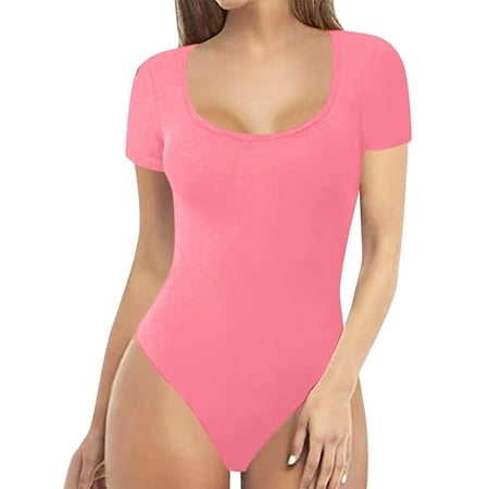 Yuwegr Jumpsuits For Women Solid Short Sleeve Sexy Jumpsuit Rompers Casual Loose Summer Dressy Stretchy Bodysuit Pink L
Yuwegr Jumpsuits For Women Solid Short Sleeve Sexy Jumpsuit Rompers Casual Loose Summer Dressy Stretchy Bodysuit Pink L