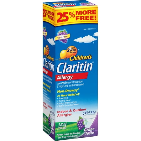 UPC 041100810359 product image for Children's Claritin Allergy Indoor & Outdoor Allergies Antihistamine Grape Liqui | upcitemdb.com