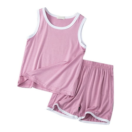Kids Toddler Boy Outfits Comfy Baby Clothing Sets Children s Vest Shorts Loose And Girls Thin Sleeveless Pajamas Round Neck Children s Home Wear Soft Outerwear Suits Pink 6-7 Years
Kids Toddler Boy Outfits Comfy Baby Clothing Sets Children s Vest Shorts Loose And Girls Thin Sleeveless Pajamas Round Neck Children s Home Wear Soft Outerwear Suits Pink 6-7 Years