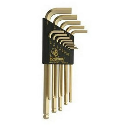 Bondhus 37937 13pc Set Gold Guard Plated Balldriver L-Wrench