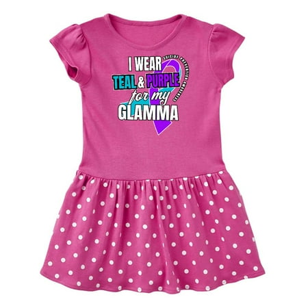Inktastic Suicide Prevention I Wear Teal and Purple for My Glamma Gift Baby Girl Dress
Inktastic Suicide Prevention I Wear Teal and Purple for My Glamma Gift Baby Girl Dress