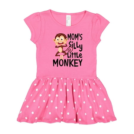 Inktastic Mom s Silly Little Monkey Gift Toddler Girl Dress