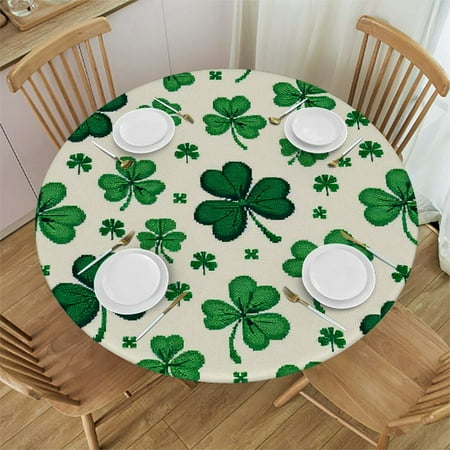 Palnkart Shamrocks Round Table Cover Stain Resistant Washable Indoor Outdoor Tablecloth Kitchen Dining Wedding Parties Picnic Camping 100% Polyester Fiber St. Patrick s Day 54-58
Palnkart Shamrocks Round Table Cover Stain Resistant Washable Indoor Outdoor Tablecloth Kitchen Dining Wedding Parties Picnic Camping 100% Polyester Fiber St. Patrick s Day 54-58