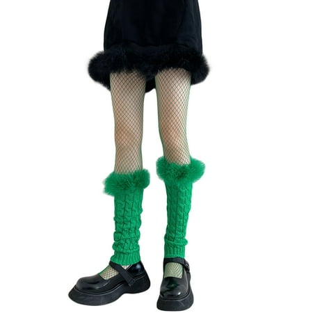TOPGOD Women s Cable Knit Leg Warmers Solid Color Fur Trim Boot Cuffs Casual Slouch Socks
TOPGOD Women s Cable Knit Leg Warmers Solid Color Fur Trim Boot Cuffs Casual Slouch Socks