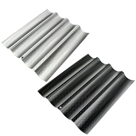 Nonstick Perforated Pan for French Bread Baking 4 Wave Loaves Loaf Bake Mold Tray Cooking Bakers Molding Oven Toaster(Random Color)
Nonstick Perforated Pan for French Bread Baking 4 Wave Loaves Loaf Bake Mold Tray Cooking Bakers Molding Oven Toaster(Random Color)