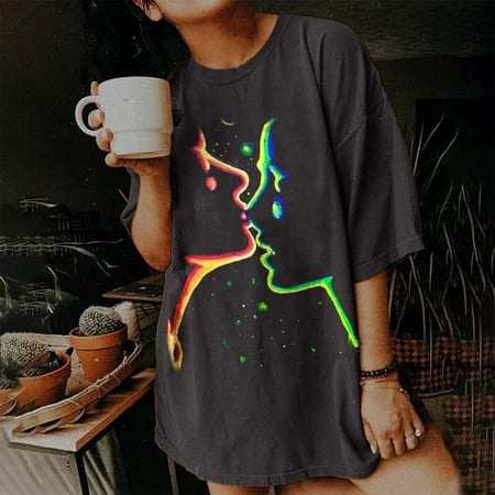 Moxiu Women s Retro Graphic Tees Loose Fit Print Pattern T-shirt Plus Size Short Sleeve Tunic Halloween Shirt Blouses
Moxiu Women s Retro Graphic Tees Loose Fit Print Pattern T-shirt Plus Size Short Sleeve Tunic Halloween Shirt Blouses