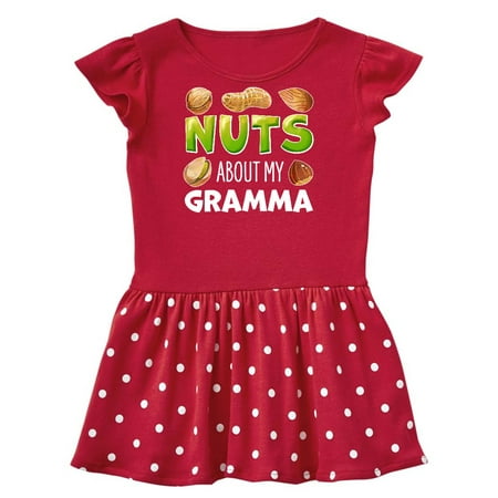 Inktastic Nuts About My Gramma Peanut Almond Pistachio Gift Toddler Girl Dress