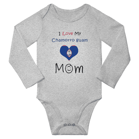 I Love My Chamorro Guam Mom Baby Long Slevve Bodysuits (Gray 18-24 Months)
I Love My Chamorro Guam Mom Baby Long Slevve Bodysuits (Gray 18-24 Months)