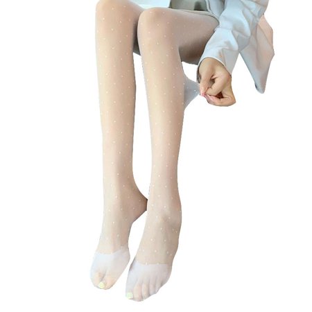 Women Sexy Transparent Pantyhose Fake Lace Thigh Band Jacquard Tattoo Tights