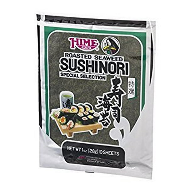 Hime Tempura Batter Roasted Seaweed Sushinori Wrap, 1 Ounce-10 per pack -- 12 packs per case.