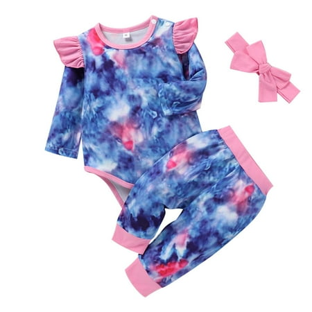 AIMAOMI Baby Girls Long Sleeve Rainbow Tie-Dyed Print Tops+Pants+Headband Outfits H
AIMAOMI Baby Girls Long Sleeve Rainbow Tie-Dyed Print Tops+Pants+Headband Outfits H