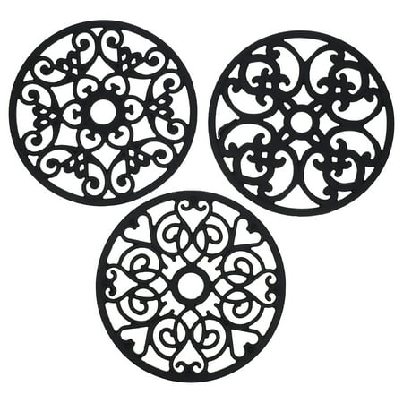 Silicone Placemat Decorative Placemat Tableware Mat Heat Insulated Pad Dining Table Supplies3pcs Silicone Placemats Home Decorative Pot Mats Anti-scalding Pads (Black)
Silicone Placemat Decorative Placemat Tableware Mat Heat Insulated Pad Dining Table Supplies3pcs Silicone Placemats Home Decorative Pot Mats Anti-scalding Pads (Black)