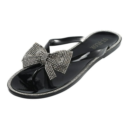 Sentuca Women Rhinestone Flat Open Toe Slippers Shoes Comfy Sandals Casual Comfortable Beach Sandals
Sentuca Women Rhinestone Flat Open Toe Slippers Shoes Comfy Sandals Casual Comfortable Beach Sandals
