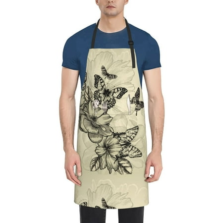 Rateoe Vintage Floral Aprons with Pocket Men Womens Aprons Waterproof Adjustable Cooking Aprons for Kitchen Gardening and Salon
Rateoe Vintage Floral Aprons with Pocket Men Womens Aprons Waterproof Adjustable Cooking Aprons for Kitchen Gardening and Salon