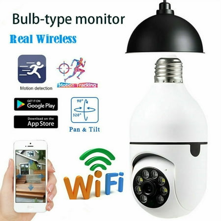 E27 Light Bulb Camera WiFi Outdoor Indoor 1080p 360 Degree Panoramic Smart Home Security Wireless Smartbulb Cam
E27 Light Bulb Camera WiFi Outdoor Indoor 1080p 360 Degree Panoramic Smart Home Security Wireless Smartbulb Cam
