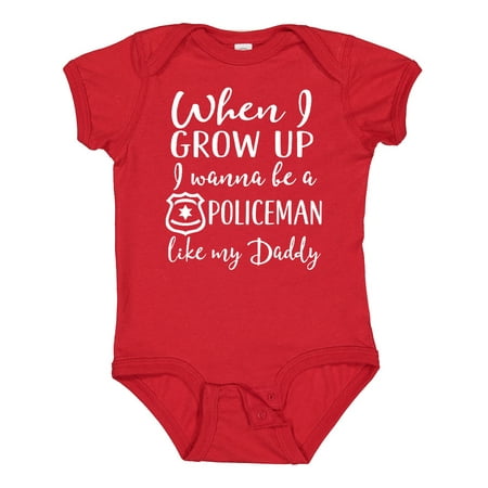 Inktastic Future Policeman Like Daddy Boys Police Gift Baby Boy Bodysuit