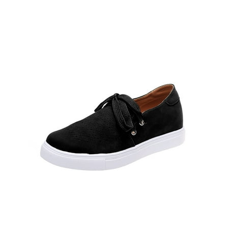 Woobling Women s Fashion Sneakers Comfort Low Top Lace Up Casual Shoes Walking Flats