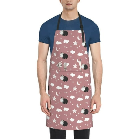 Tebeau Cute Calf Print Waterproof Cooking Aprons Adjustable Bib Soft Chef Apron with 2 Pockets for Men Women
Tebeau Cute Calf Print Waterproof Cooking Aprons Adjustable Bib Soft Chef Apron with 2 Pockets for Men Women
