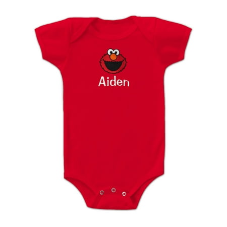 

Infant Elmo Red Sesame Street Personalized Bodysuit