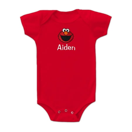 Infant Elmo Red Sesame Street Personalized Bodysuit