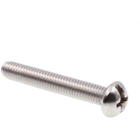 9004329 Machine Screw Round Head Slotted/Phillips Combo #10-32 X 1-1/4” Grade 18-8 Stainless Steel Pack of 100
9004329 Machine Screw Round Head Slotted/Phillips Combo #10-32 X 1-1/4” Grade 18-8 Stainless Steel Pack of 100