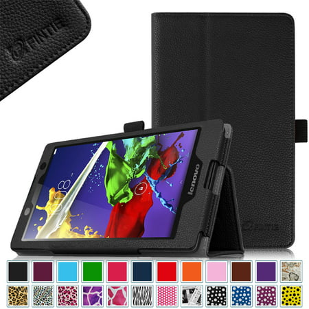 Lenovo Tab 3 (#TB3-850F) \/ Tab 2 A8 (#A8-50) 8a Android Tablet Case - Fintie Premium PU Leather Stand Cover, Black