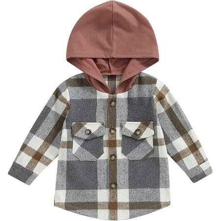 PIKADINGNIS Toddler Baby Boy Flannel Plaid Jacket Long Sleeve Button Down Hooded Shirts Coats Shacket Casual Fall Winter Clothes
PIKADINGNIS Toddler Baby Boy Flannel Plaid Jacket Long Sleeve Button Down Hooded Shirts Coats Shacket Casual Fall Winter Clothes