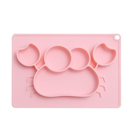 Silicone Crab Shape Dining Tray One-piece Suction Cup Dinner Plate Meal Dish Tableware for Babies Kids (Pink)
Silicone Crab Shape Dining Tray One-piece Suction Cup Dinner Plate Meal Dish Tableware for Babies Kids (Pink)