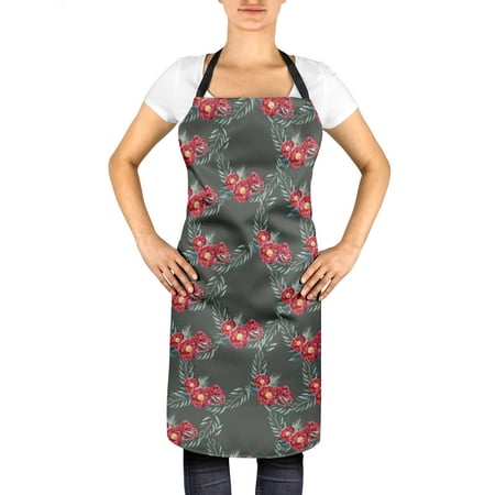 S4Sassy Grey Leaves & Peony Floral Apron with Adjustable Neck For Cooking Ties Chef Bib-24 x 32 Inches
S4Sassy Grey Leaves & Peony Floral Apron with Adjustable Neck For Cooking Ties Chef Bib-24 x 32 Inches