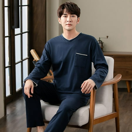 Autumn Winter Men Cotton Pajamas Set Fashion Casual Striped Patchwork Sleepwear Suit Home Clothes Loose Home Wear Plus Size 4XL
Autumn Winter Men Cotton Pajamas Set Fashion Casual Striped Patchwork Sleepwear Suit Home Clothes Loose Home Wear Plus Size 4XL