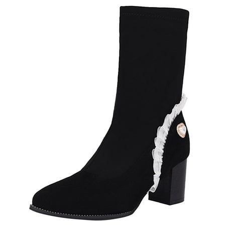 Autumn And Winter Elastic Boots High Heeled Pointed Women s Boots Slim Leg Lace Women s Boots Short Boots
Autumn And Winter Elastic Boots High Heeled Pointed Women s Boots Slim Leg Lace Women s Boots Short Boots