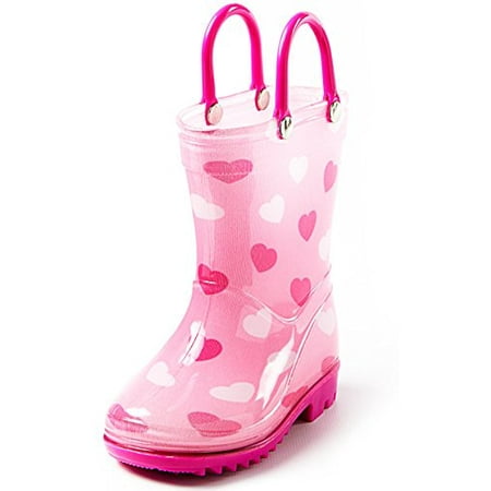 Puddle Play Children s Girls Hearts Shapes Printed Waterproof Easy-On Rubber Rain Boots (Toddler/Little Kids)
Puddle Play Children s Girls Hearts Shapes Printed Waterproof Easy-On Rubber Rain Boots (Toddler/Little Kids)