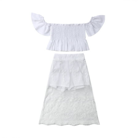 IZhansean 2Pcs Toddler Kids Baby Girls Lace Floral Tops Long Skirt Dress Summer Outfits Clothes White 2-3 Years
IZhansean 2Pcs Toddler Kids Baby Girls Lace Floral Tops Long Skirt Dress Summer Outfits Clothes White 2-3 Years