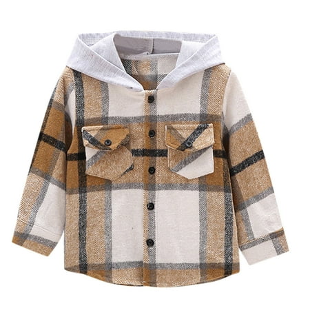 TAIAOJING Kids Girls Cute Jacket Kids Toddler Baby Boys Flannel Shirt Jacket Plaid Patchwork Long Sleeve Lapel Button Down Fall Shirt Hooded Coat Outwear 4-5 Years
TAIAOJING Kids Girls Cute Jacket Kids Toddler Baby Boys Flannel Shirt Jacket Plaid Patchwork Long Sleeve Lapel Button Down Fall Shirt Hooded Coat Outwear 4-5 Years