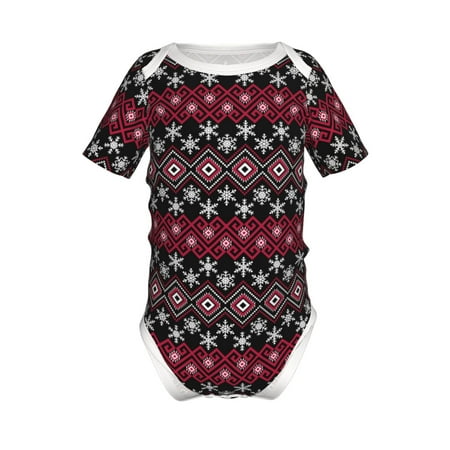 Yiaed red Minimalist Snowflake Print Infant Climbing Short Sleeve Onesie One-Piece Baby Bodysuit Clothes 0-12 Months -9M
Yiaed red Minimalist Snowflake Print Infant Climbing Short Sleeve Onesie One-Piece Baby Bodysuit Clothes 0-12 Months -9M