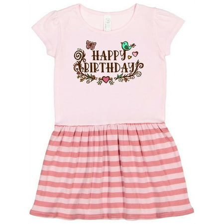 Inktastic Pretty Paisley Happy Birthday Gift Toddler Girl Dress