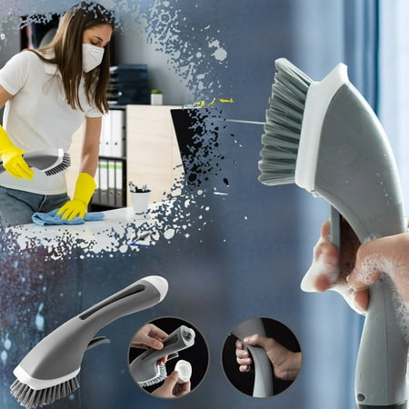 Liquid Brush Handle Brush Cleaning Long Kitchen Sink Household Cleaning Cleaning Supplies Cleaning Brush TANGNADE