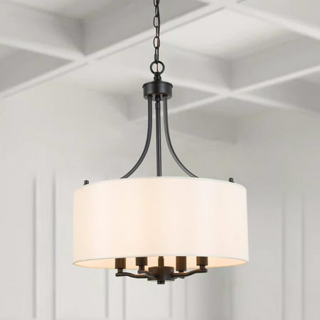 LNC 4-Light Matte Black and White Modern/Contemporary Cage LED Chandelier Modern Transitional Drum Chandeliers Light for Dining Room Kitchen Island Bedroom
LNC 4-Light Matte Black and White Modern/Contemporary Cage LED Chandelier Modern Transitional Drum Chandeliers Light for Dining Room Kitchen Island Bedroom
