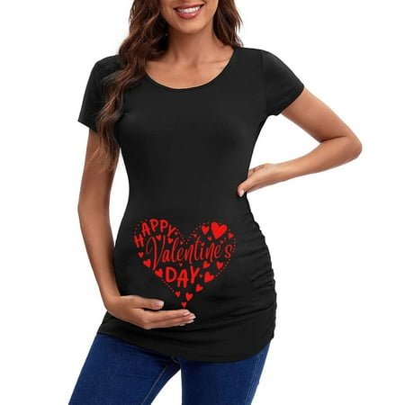 PEASKJP Soft Pajama Set Valentines Day Womens Maternity Short Sleeve Crew Neck Letter Cotton Maternity Leggings with Pockets
PEASKJP Soft Pajama Set Valentines Day Womens Maternity Short Sleeve Crew Neck Letter Cotton Maternity Leggings with Pockets